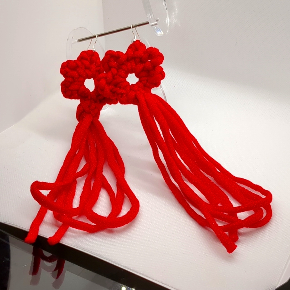 Sparkle Yarn Earrings